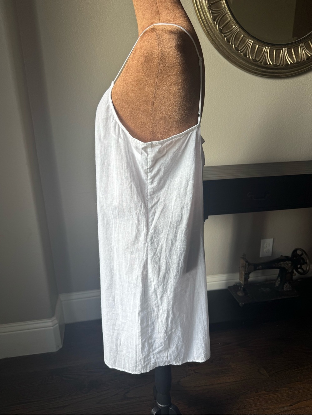 Frame NWT White Cotton Slip Dress XL - Picture 2 of 8
